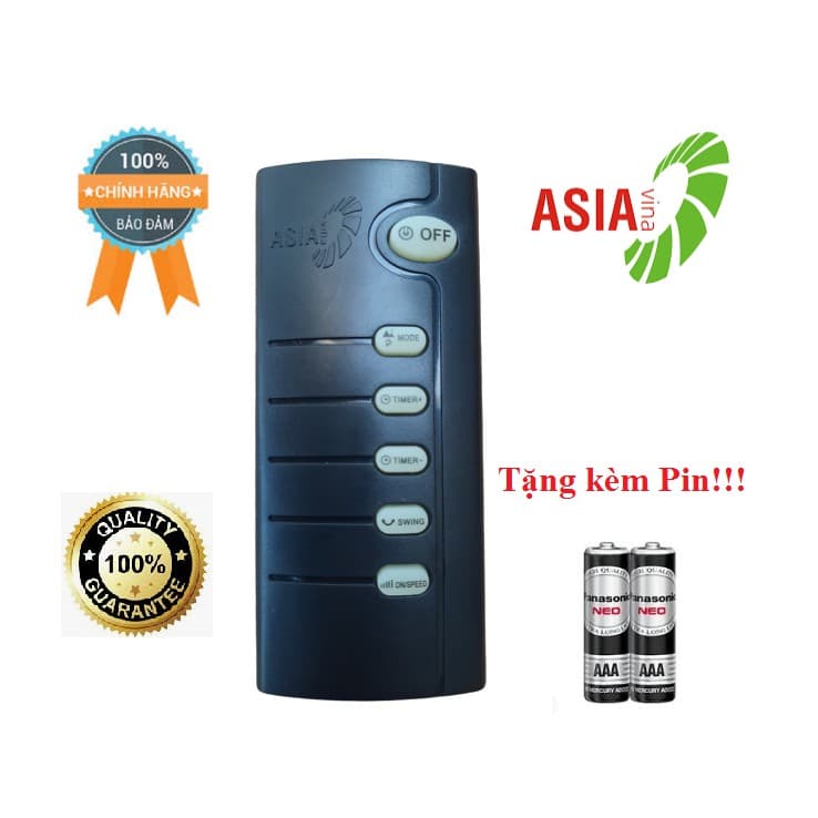 Điều khiển quạt Asia- Hàng mới XỊN công ty 100% tặng kèm Pin