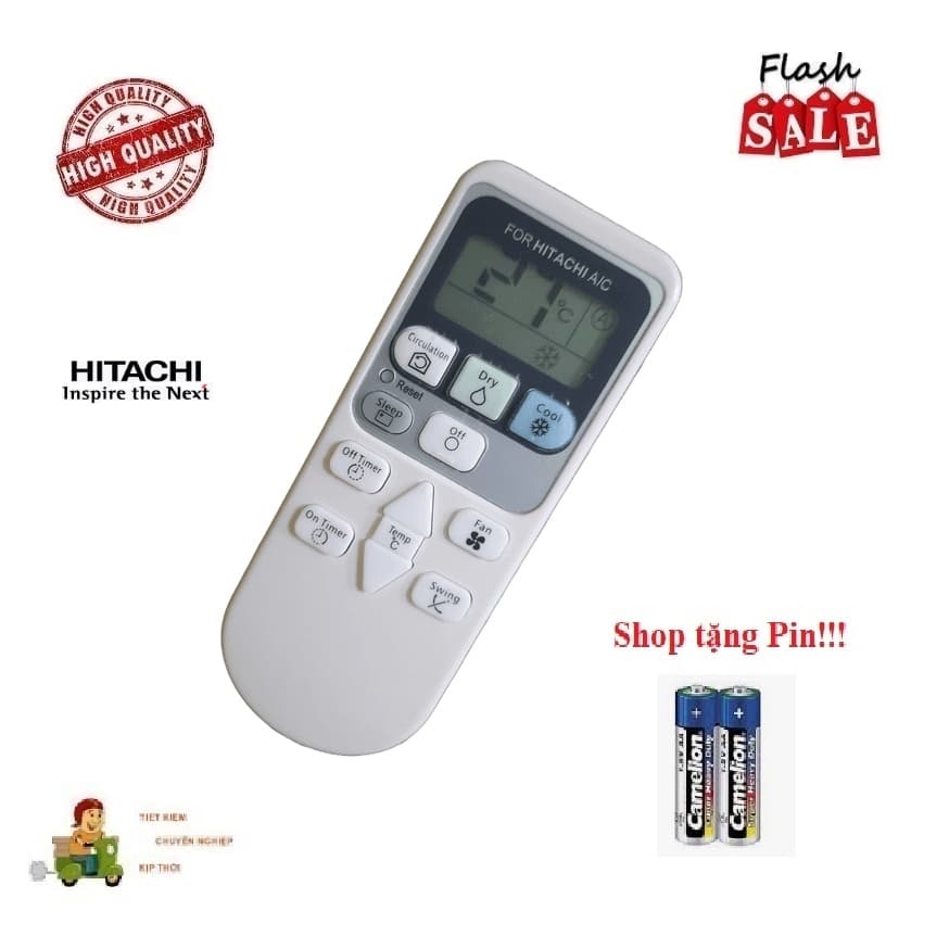 Remote Điều khiển thay thế tương thích cho điều hòa Hitachi- 4 các dòng RAS-X RAS- RAS-EJ 1HP 1.5HP 2HP 9000 12000