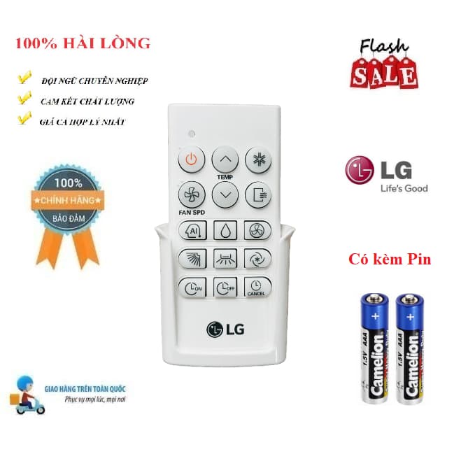Điều khiển điều hòa LG KHÔNG MÀN HÌNH- Hàng mới XỊN Fullbox LG 100% Tặng Pin +Đế treo