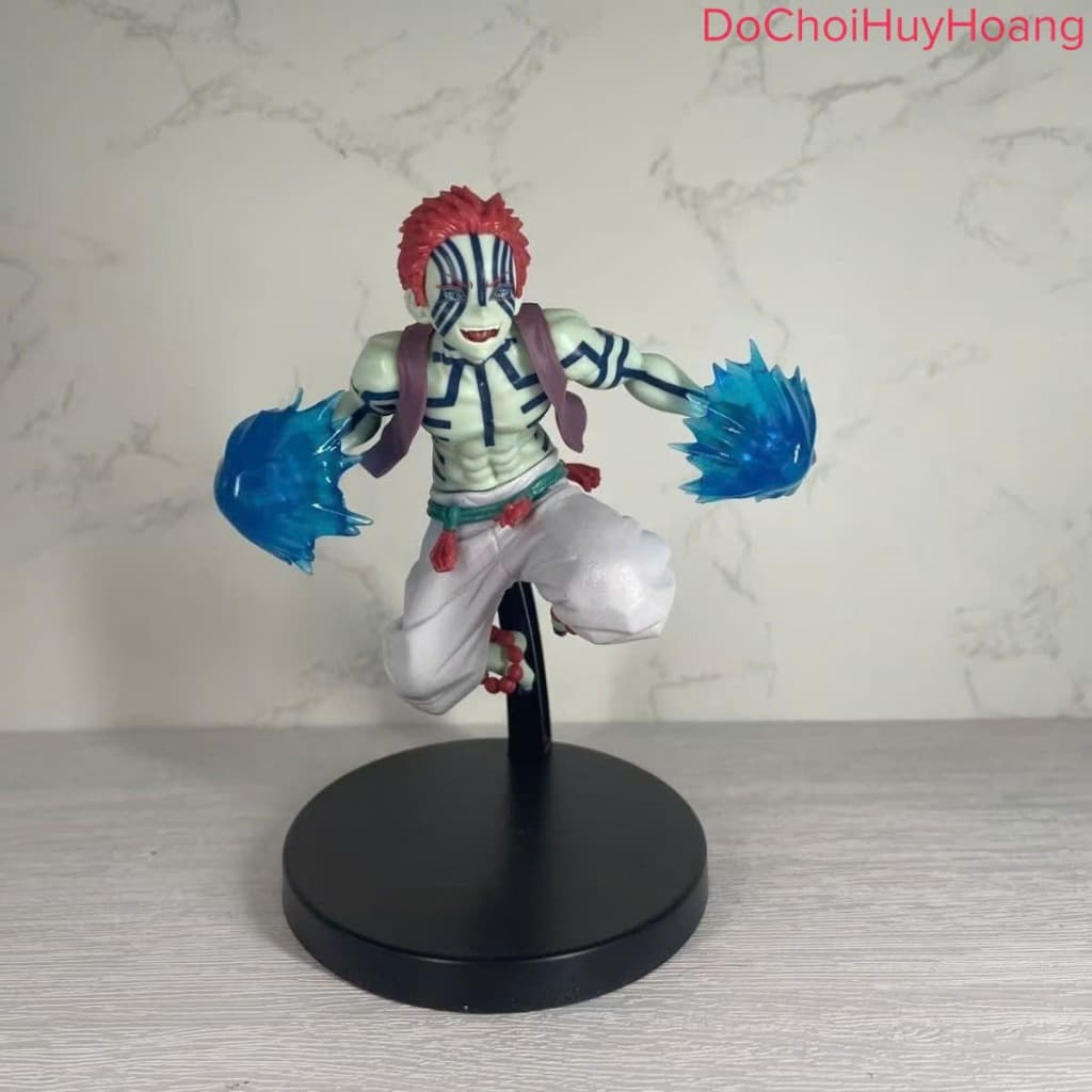 Mô hình tượng nhân vật thượng huyền tam Akaza bay Kimetsu no Yaiba Demon Slayer 15cm