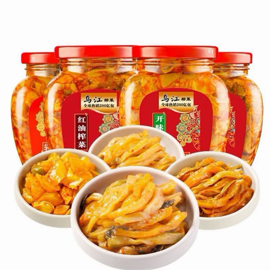 Lọ 300gr Củ cải muối giòn Tứ Xuyên Ô Giang