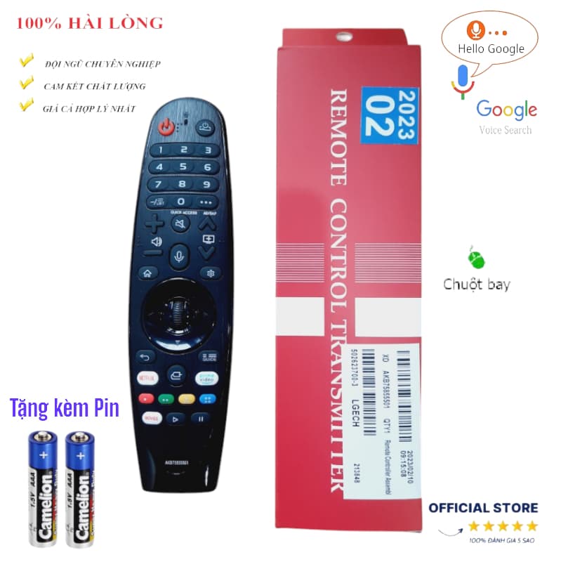 [HÀNG CHẤT LƯỢNG CAO]Điều khiển thay thế tương thích cho tv LG giọng nói chuột bay 2020 MR20GA Fullbox Tặng Pin