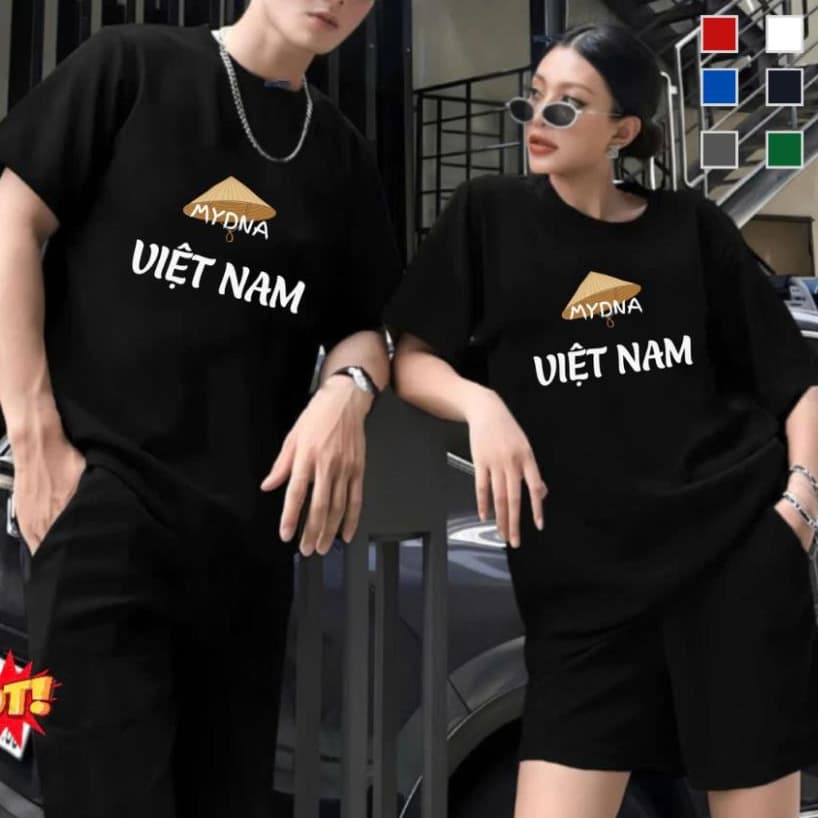 Áo phông thun đen chất cotton su mát nam nữ tay lỡ form rộng unisex ut